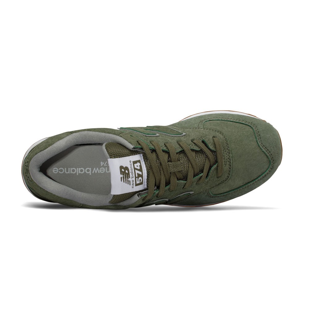 New Balance Sneakers 574 Suede Verde Uomo - Acquista online su ...