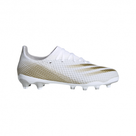 ADIDAS scarpe da calcio x ghosted .3 mg bianco oro bambino