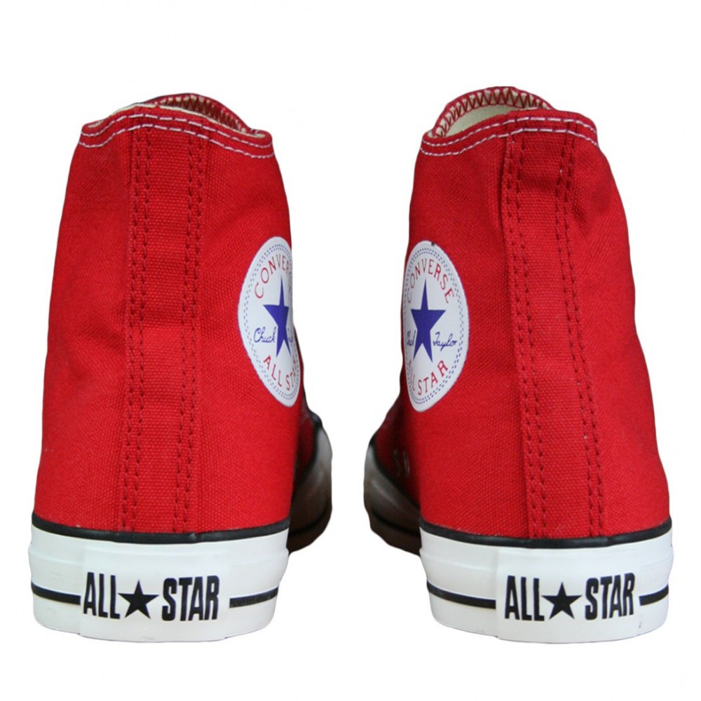 converse all star hi canvas rosso