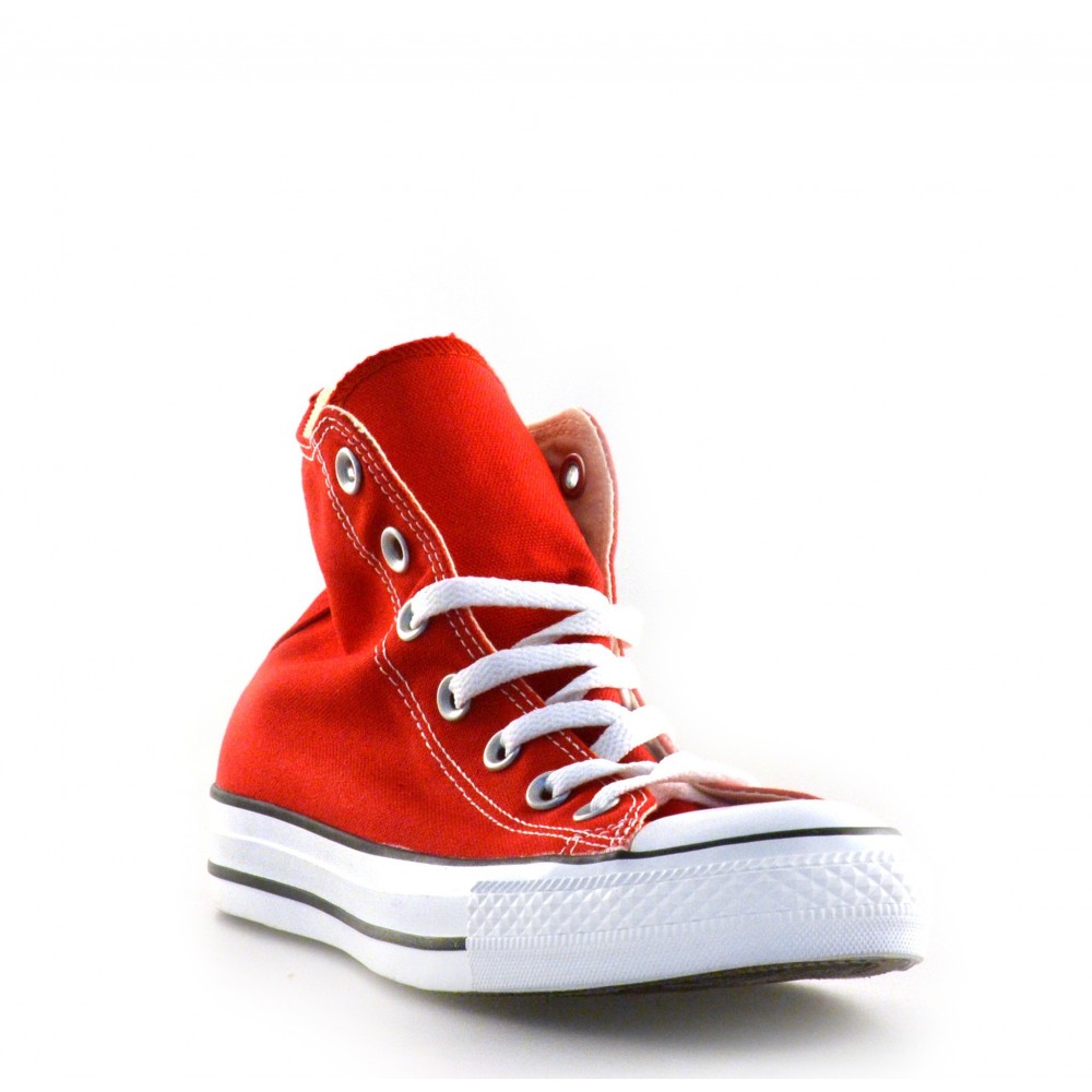 converse all star hi canvas rosso