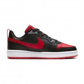 Nike Sneakers Court Borough Low 2 Gs Nero Rosso Bambino