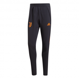 ADIDAS pantaloni allenamento calcio juve champion 20/21 nero arancio uomo