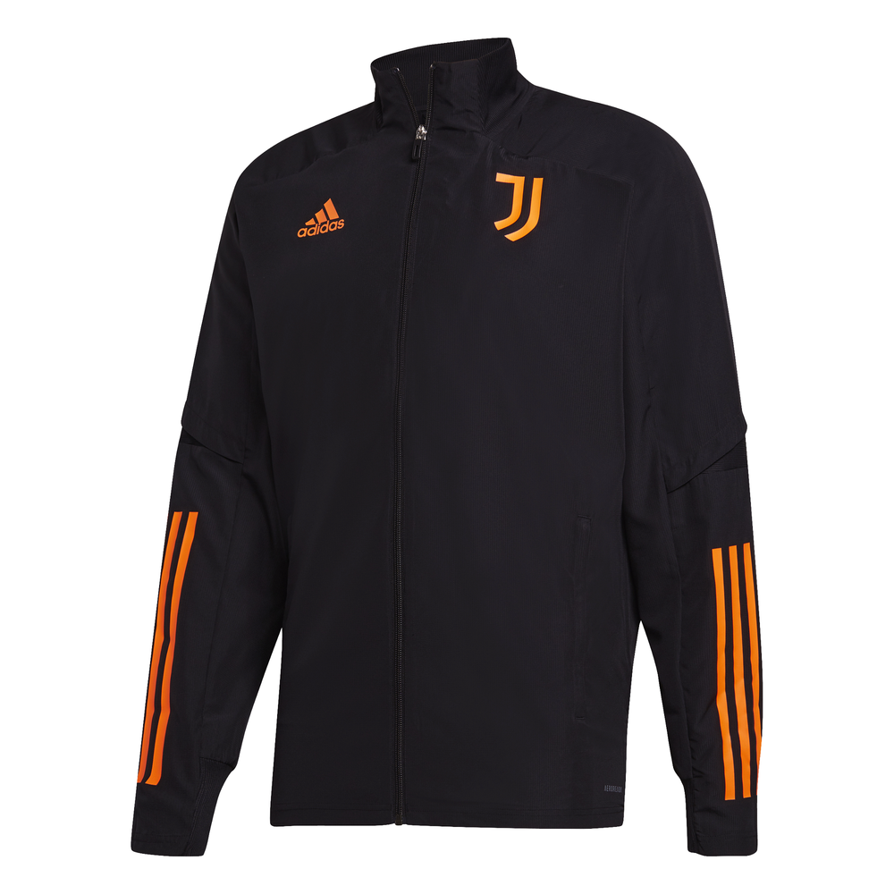 felpa adidas nera e arancione
