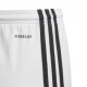 ADIDAS pantaloncini calcio squadra 17 team bianco nero bambino