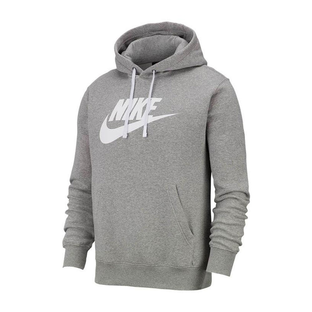 Image of Nike Felpa Con Cappuccio Logo Grigio Uomo L