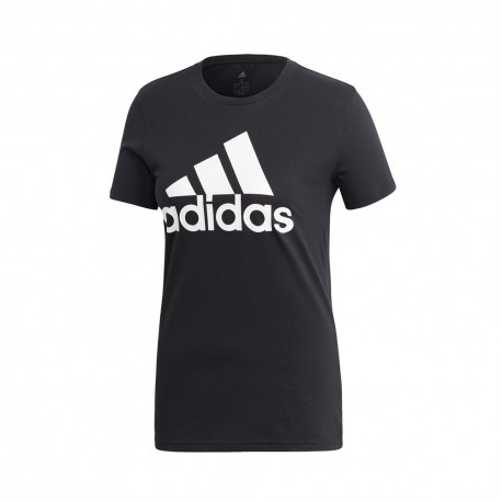 ADIDAS maglietta palestra logo nero donna