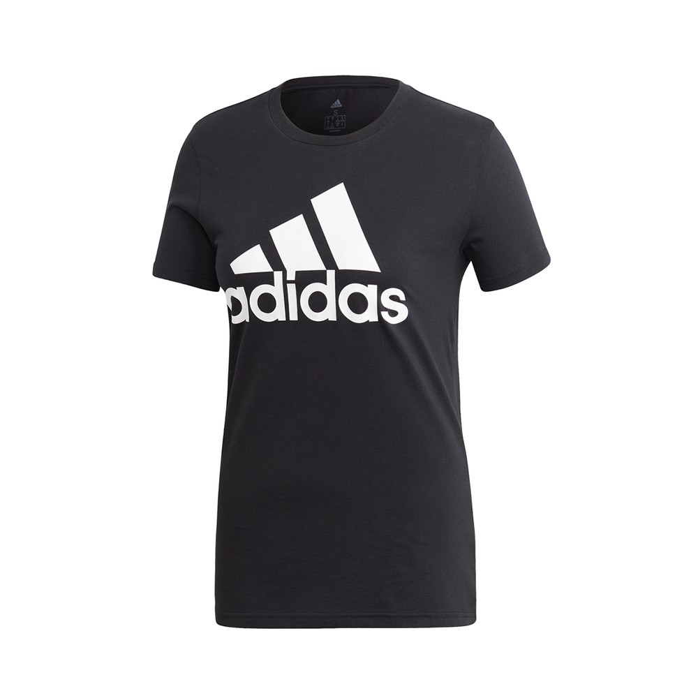 ADIDAS maglietta palestra logo nero donna S