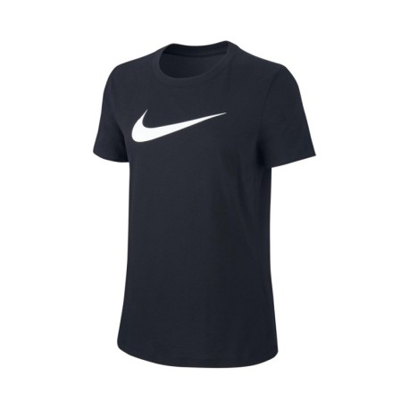 Nike Maglietta Palestra Logo Nero Donna