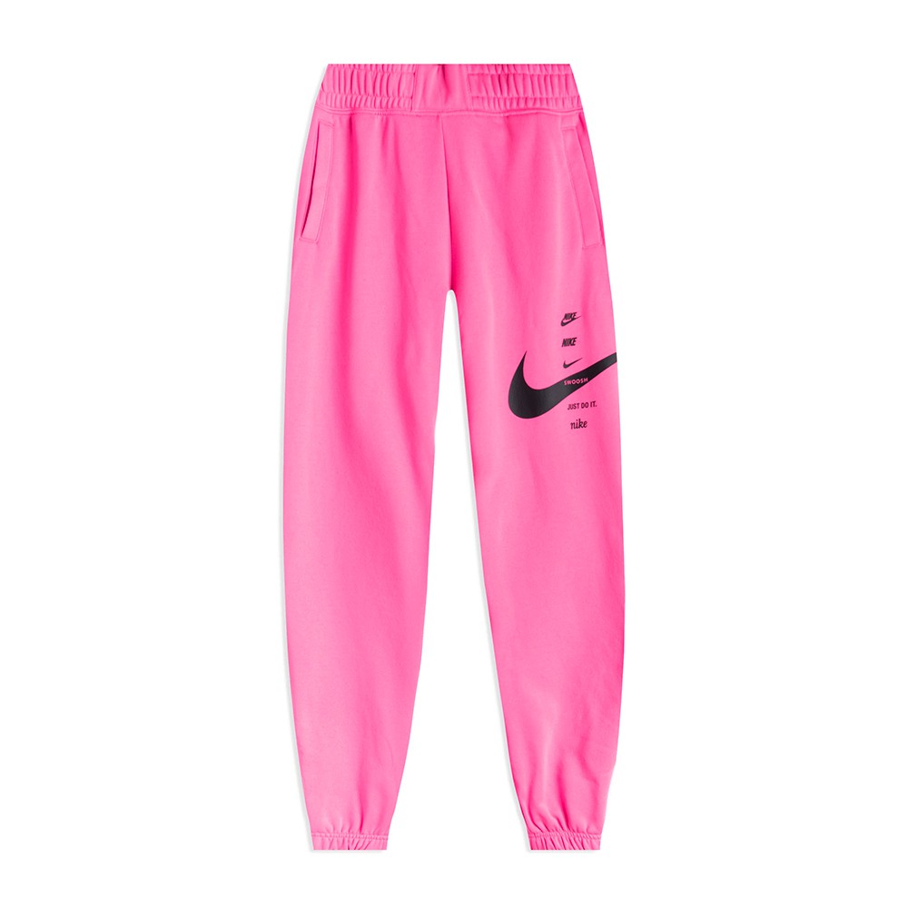 Nike Pantaloni Con Polsino Big Swoosh Rosa Donna - Acquista online su  Sportland