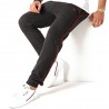 New Era Pantaloni Nba Piping Chicago Grigio Rosso Uomo