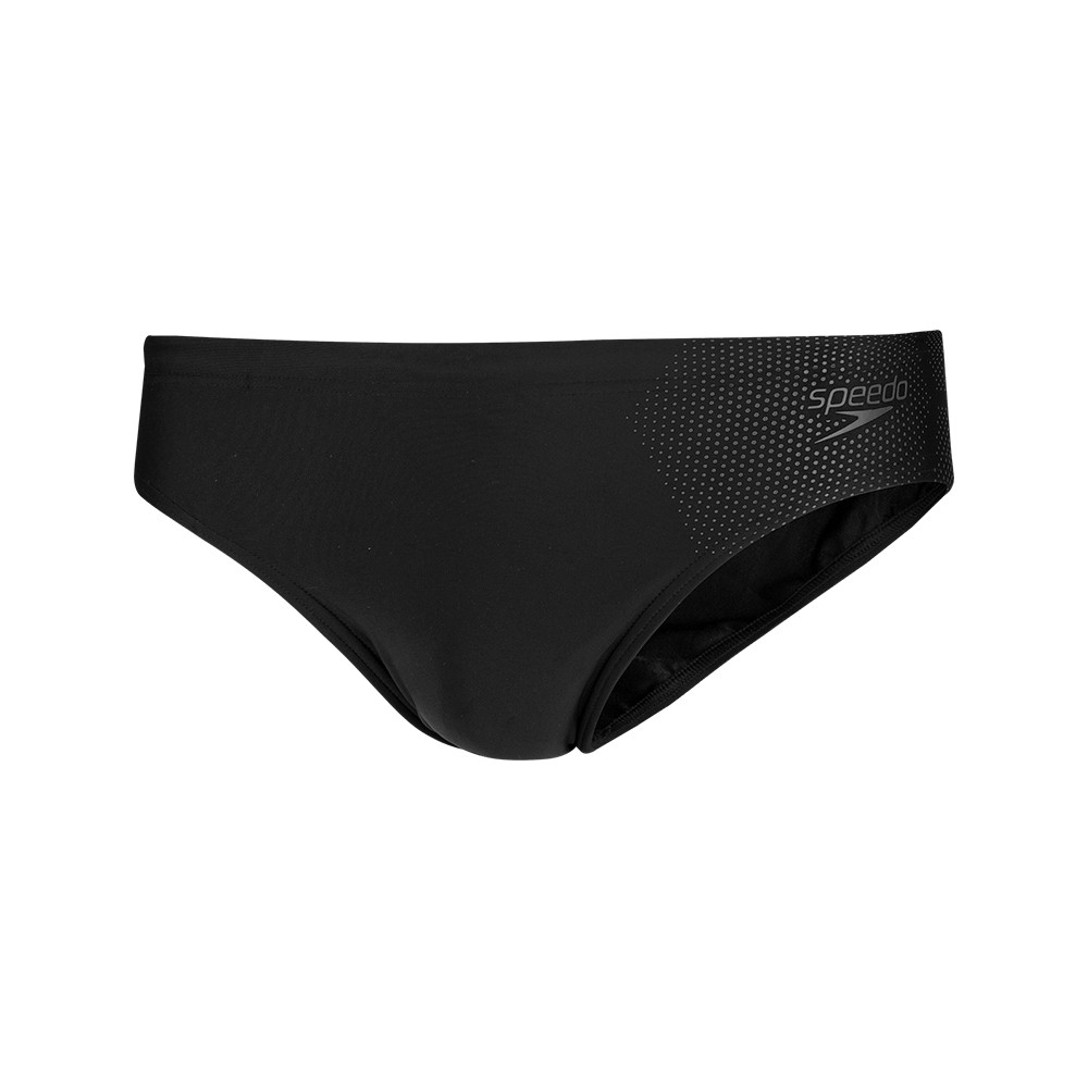 Image of Speedo Costume Slip Tech Placement 7cm Nero Grigio Uomo 52