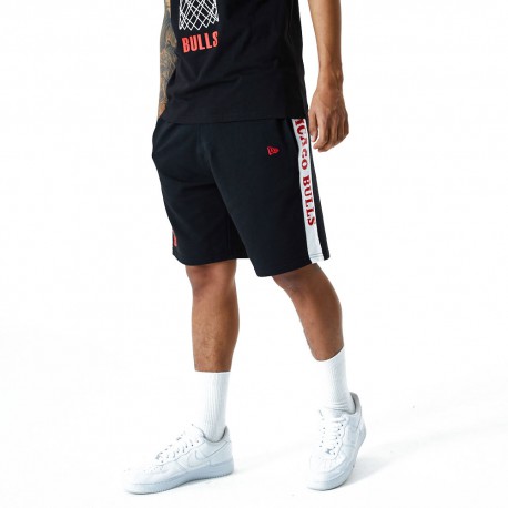 New Era Pantaloncini Basket NBA Chigaco Nero Bianco Uomo