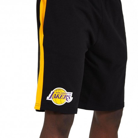 New Era Pantaloncini Basket NBA Lakers Nero Giallo Uomo