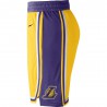 Nike Pantaloncini Basket NBA Lakers Road Giallo Viola Uomo