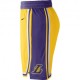 Nike Pantaloncini Basket NBA Lakers Road Giallo Viola Uomo