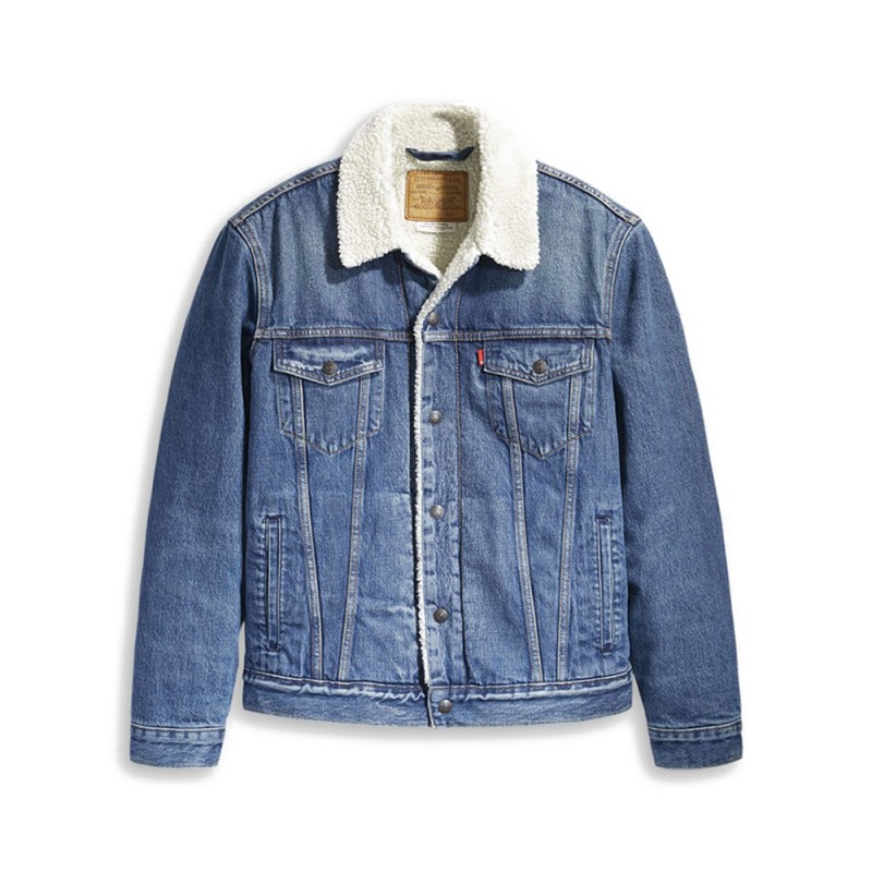 Levi's Giubbotto Sherpa Blu Uomo - Acquista online su Sportland