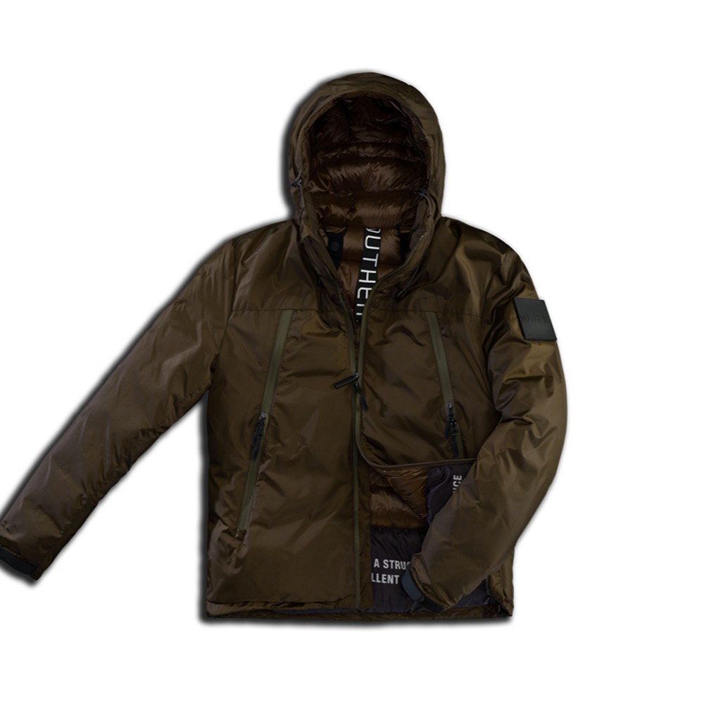 giubbotto marrone uomo