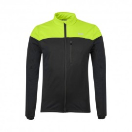 Hot Stuff Giacca Ciclismo Windbreaker Nero Giallo Uomo