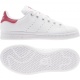 ADIDAS originals sneakers stan smith gs bianco rosso bambino