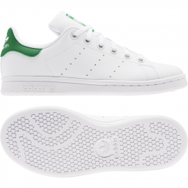 ADIDAS originals sneakers stan smith gs bianco verde bambino