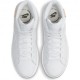 Nike Sneakers Court Blu Mid Bianco Donna