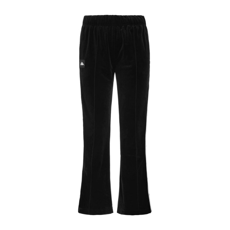 Kappa Pantaloni A Palazzo Ciniglia Nero Donna - Acquista online su Sportland