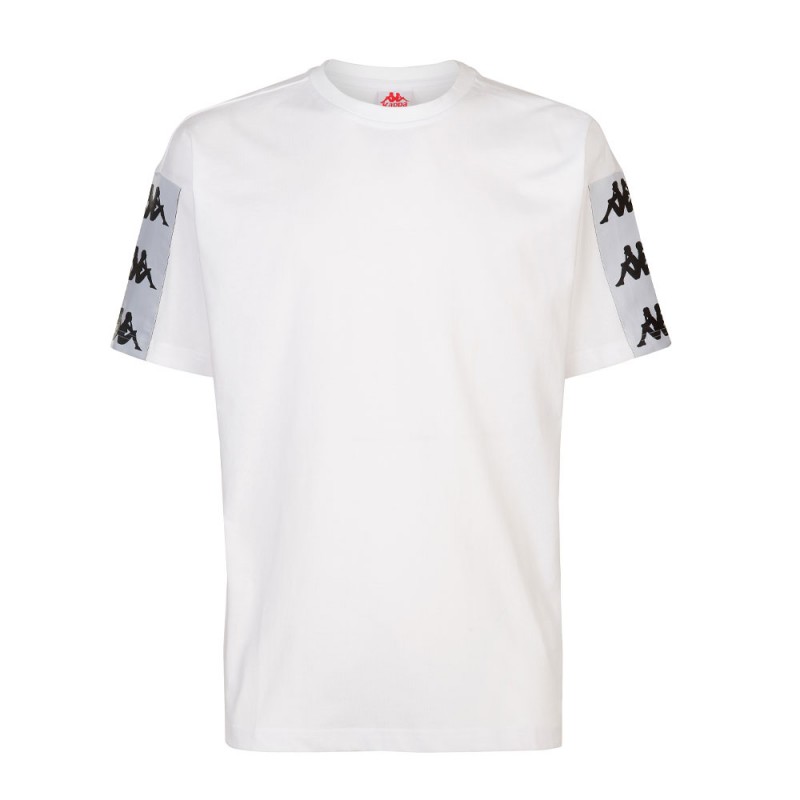 spons kasteel Verbinding Kappa T-Shirt Banda Larga Bianco Uomo - Acquista online su Sportland