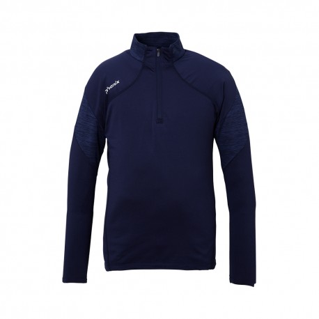 Phenix Felpa In Pile Alto 1 2 Zip Tee Blu Uomo