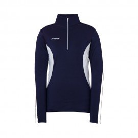 Phenix Felpa In Pile Lily 1 2 Zip Blu Donna