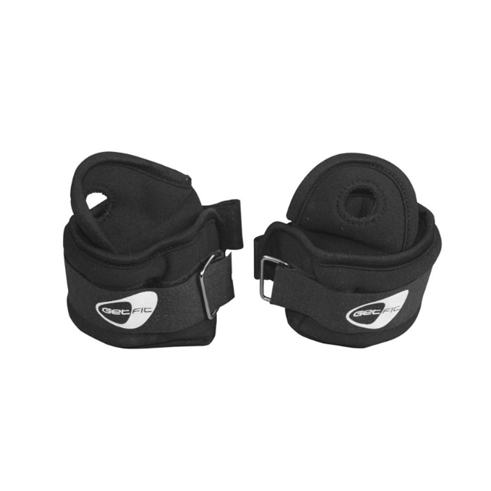 Get Fit Polsiera Palestra Cavigliera Sportiva 2x0,5 Kg Nero 0,5 KG