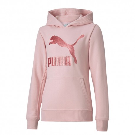 felpa puma nera e rosa