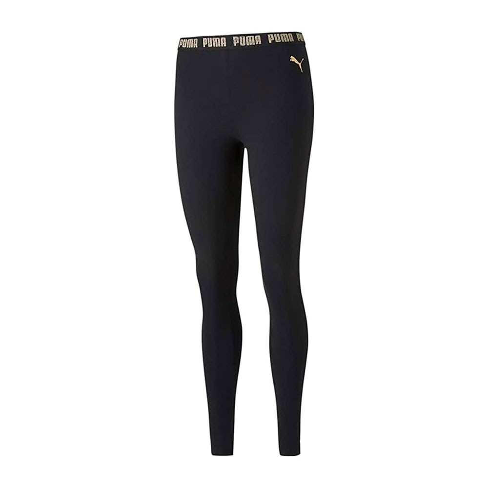 Image of Puma Leggings Logo Metallico Nero Donna XS