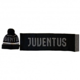 Imma Set Berretto e Sciarpa Juve Ponpon Nero Bianco Bambino