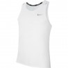 Nike Canotta Runnig Dri-Fit Miler Bianco Grigio Uomo