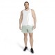 Nike Canotta Runnig Dri-Fit Miler Bianco Grigio Uomo