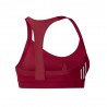 ADIDAS reggiseno sportivo righe di lato bordeaux donna