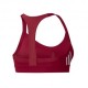 ADIDAS reggiseno sportivo righe di lato bordeaux donna