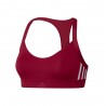 ADIDAS reggiseno sportivo righe di lato bordeaux donna