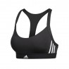 ADIDAS reggiseno sportivo righe di lato nero donna