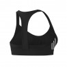 ADIDAS reggiseno sportivo righe di lato nero donna