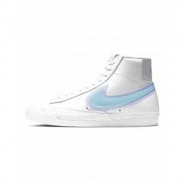 Nike Sneakers Blazer Mid 77 Bianco Glacier Blu Donna