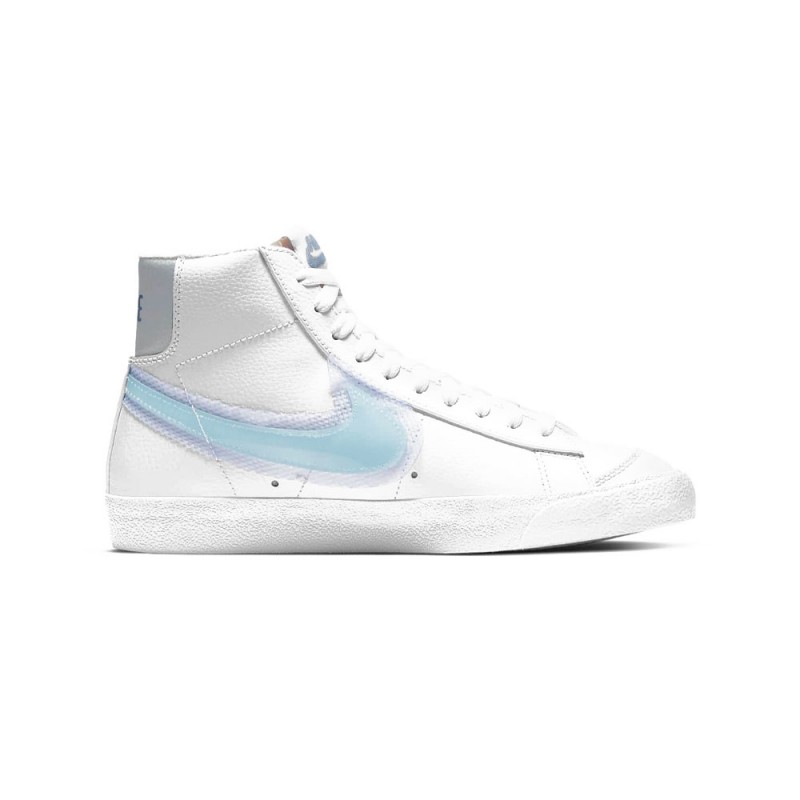 Nike Sneakers Blazer Mid 77 Bianco Glacier Blu Donna