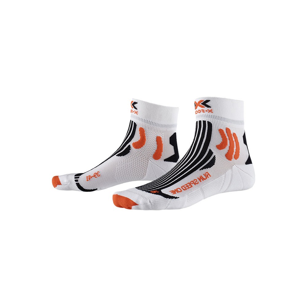 X-Socks Calze Speed One Bianco Rosso Unisex EUR 39/41