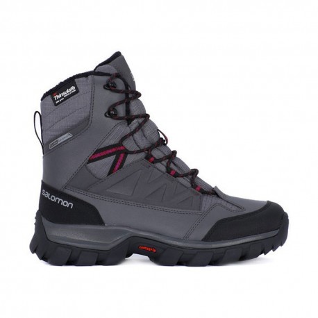 Salomon Scarpe Da Neve Chalten Grigio Rosso Donna