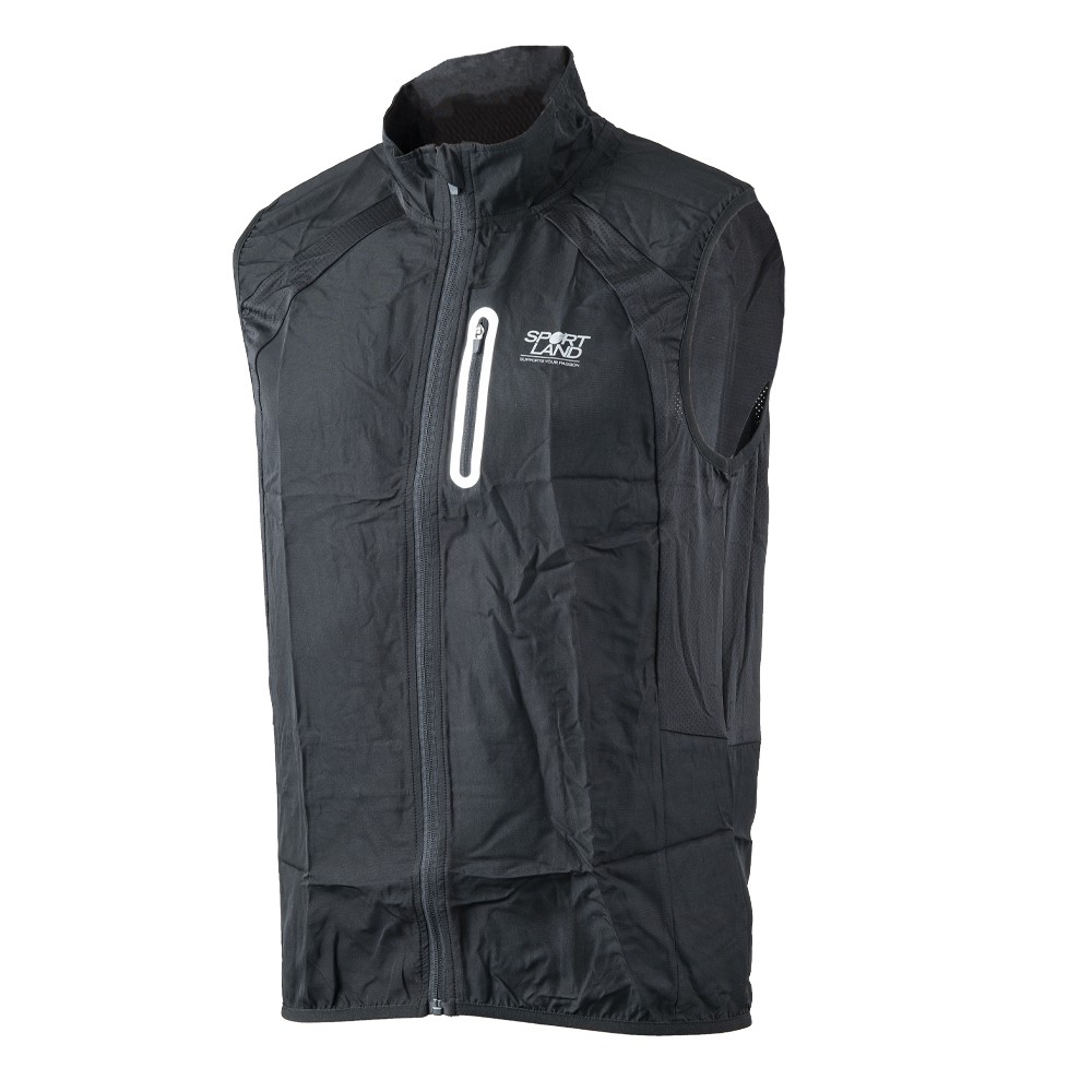 Sportland Gilet Running Marathon Nero Uomo - Acquista online su