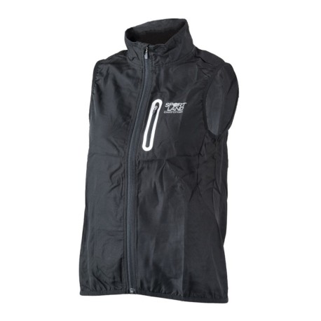 Sportland Gilet Running Marathon Nero Donna