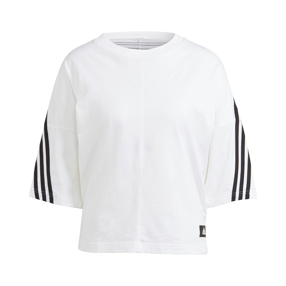 ADIDAS maglietta palestra 3stripes bianco donna M