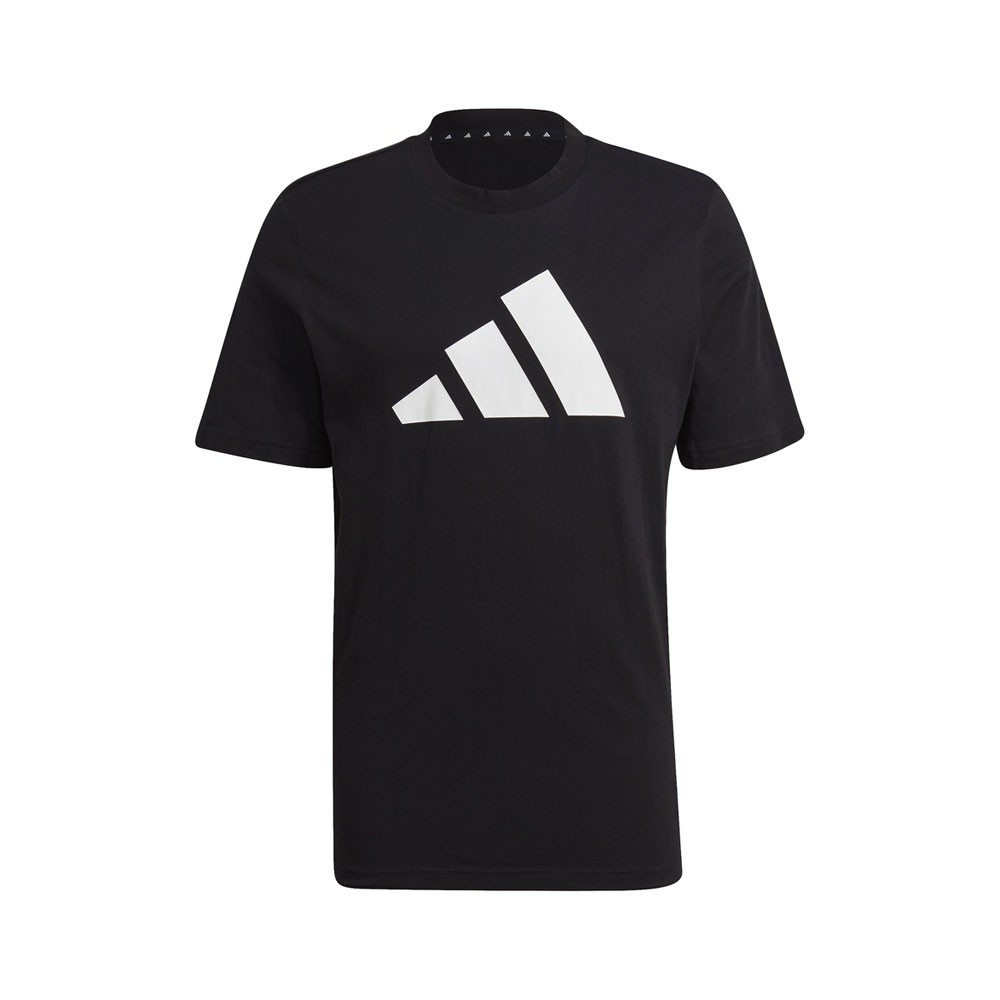 ADIDAS maglietta palestra sportswear logo nero uomo L