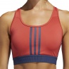 ADIDAS reggiseno sportivo 3stripes rosso donna