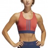 ADIDAS reggiseno sportivo 3stripes rosso donna